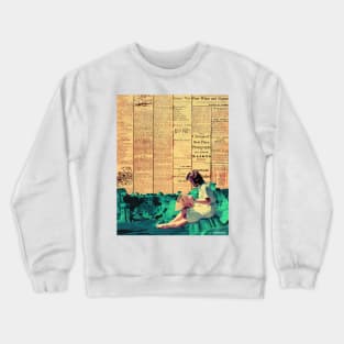 Reading in Space Crewneck Sweatshirt